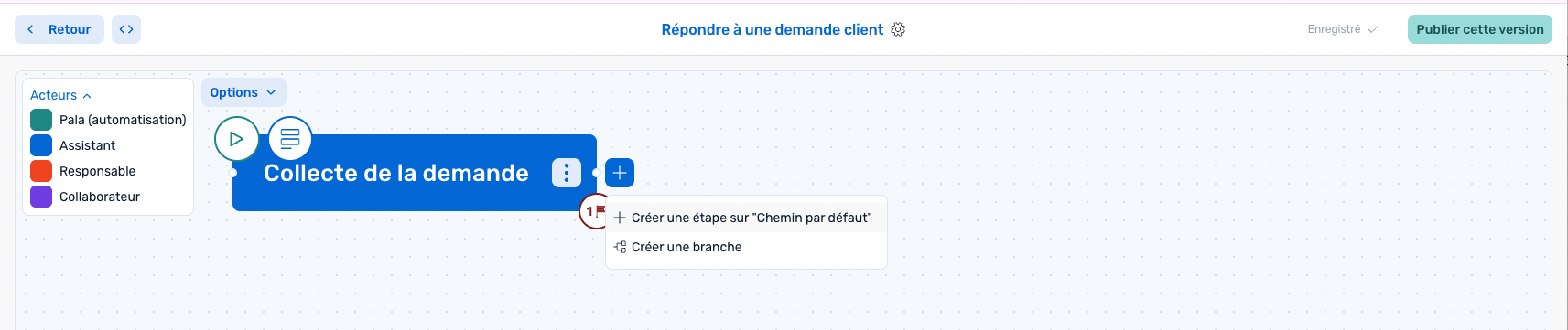 Liste de contrôle des tâches - Design première étape
