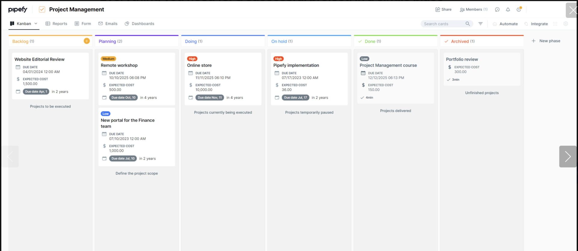 Pipefy Procure to Pay