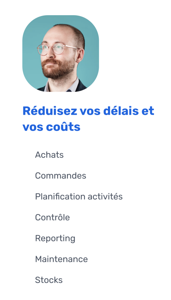 Exemple usage pour outil gestion de tâches de production