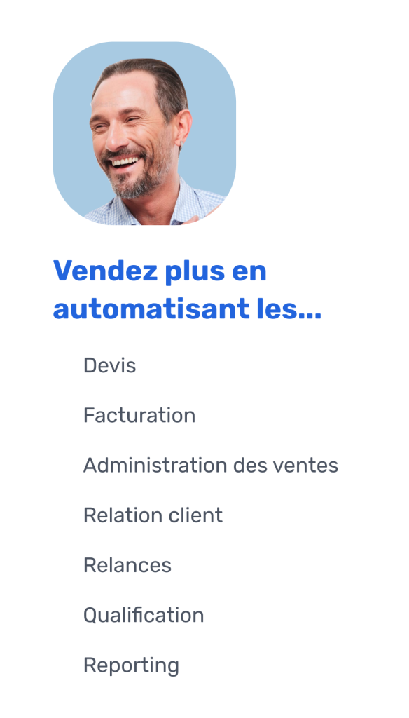 Exemple usage pour outil gestion de tâches commerciales